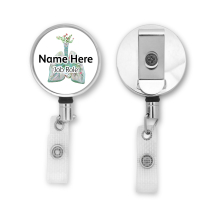 Personalised Metal ID Reel - Floral Lungs