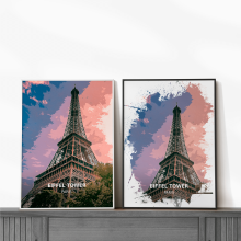 Eiffel Tower - Paris - High Gloss Print - A4 - Standard