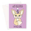 Cute Fennec Fox Birthday Card - I'm All Ears - A5 Portrait - 1 Card