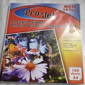 Projet A4 160gsm Double Sided Matt / Matte