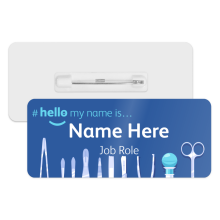 #hello my name is... Name Badge - Surgical Tools