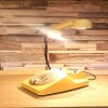 Rotary Dial Telephones Vintage Cream Lamp, With white rim spots and green rotary, 1970s GPO 746 Models