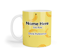 Personalised Ceramic Mug - Bananas