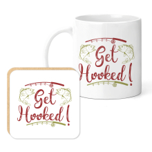 Fishing Mug & Coaster Set - Get Hooked