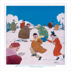 Christmas Heath Robinson - a 17.5 x 12.5cm Christmas Card from Holy Mackerel's Alternative Image Range of Festive Designs.