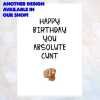 funny rude anniversary valentine's card, rude husband card, rude wife card, I often gaze you and think to myself what c*nt dickhead knobhead - CUNT