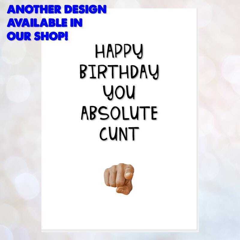 funny rude anniversary valentine's card, rude husband card, rude wife card, I often gaze you and think to myself what c*nt dickhead knobhead - CUNT