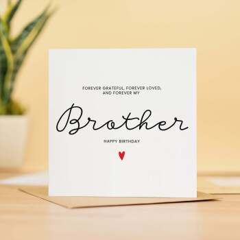 Brother Birthday Card For Him, Wonderful Brother Birthday Card, Birthday Gift For Brother, Brother Birthday Gift
