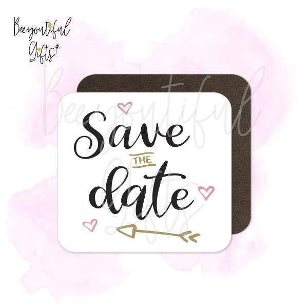 Engagement Coaster - Save The Date