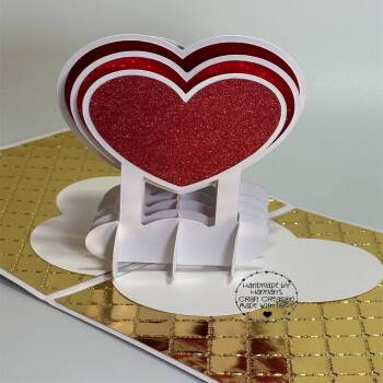 Handmade Heart Pop Up Card