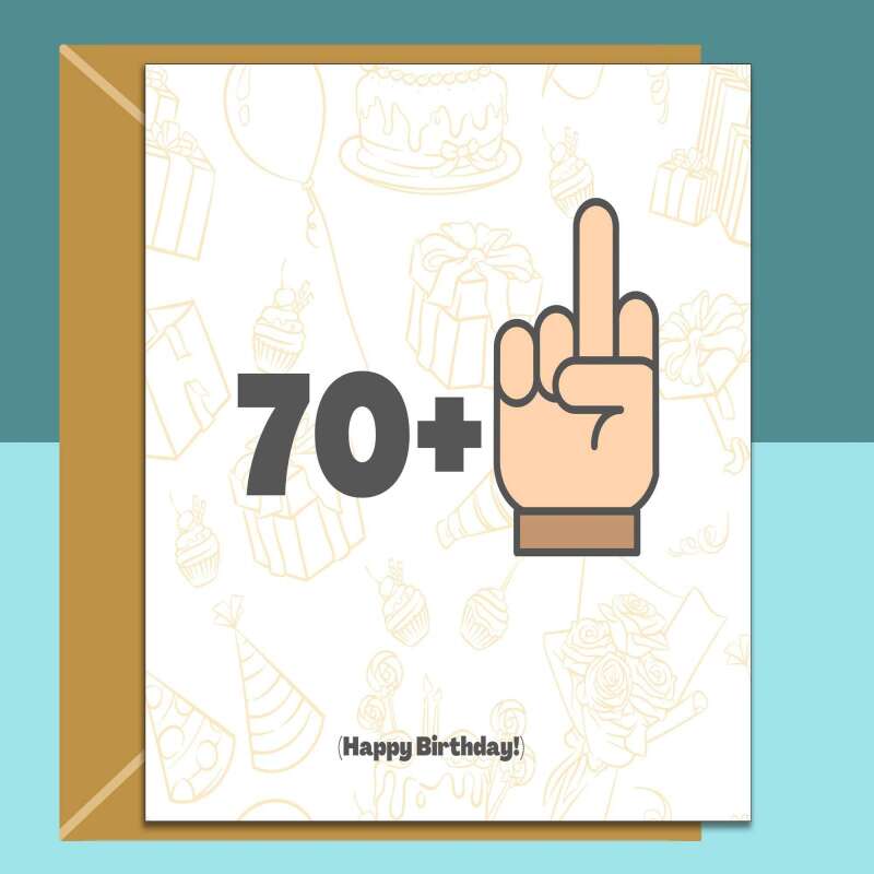 71st Birthday Card - Personalised inside if required - For dad, mum, grandpa, nana - Perfect funny card for someone turning 71 years old - Blank inside - Regular - Matte