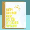 Customised Birthday Card - Funny - For Him or Her - For mum, dad, friend, brother, sister. Whether 20th, 25th, 40th, or any other age. - Blank inside - Regular - Matte