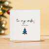 Wife Christmas Card, For Her, Recycled Card, Unique Christmas Card, Wife Gift, Eco-Friendly Card - Square (5.5x5.5) / Blank Inside