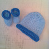 Knitted 4 Piece Outfit for a Baby Boy - 0 - 3 mths - Chest 16 ins - £20.00