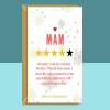 Funny Mam Christmas Card - Personalised if required - Ideal Greetings Card for your Mam this Xmas - Blank inside