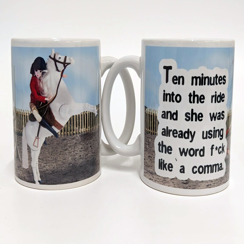 F*ck like a comma funny mug