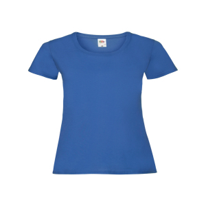 Personalised Fruit of the Loom Ladyfit T-Shirt - Royal Blue - L