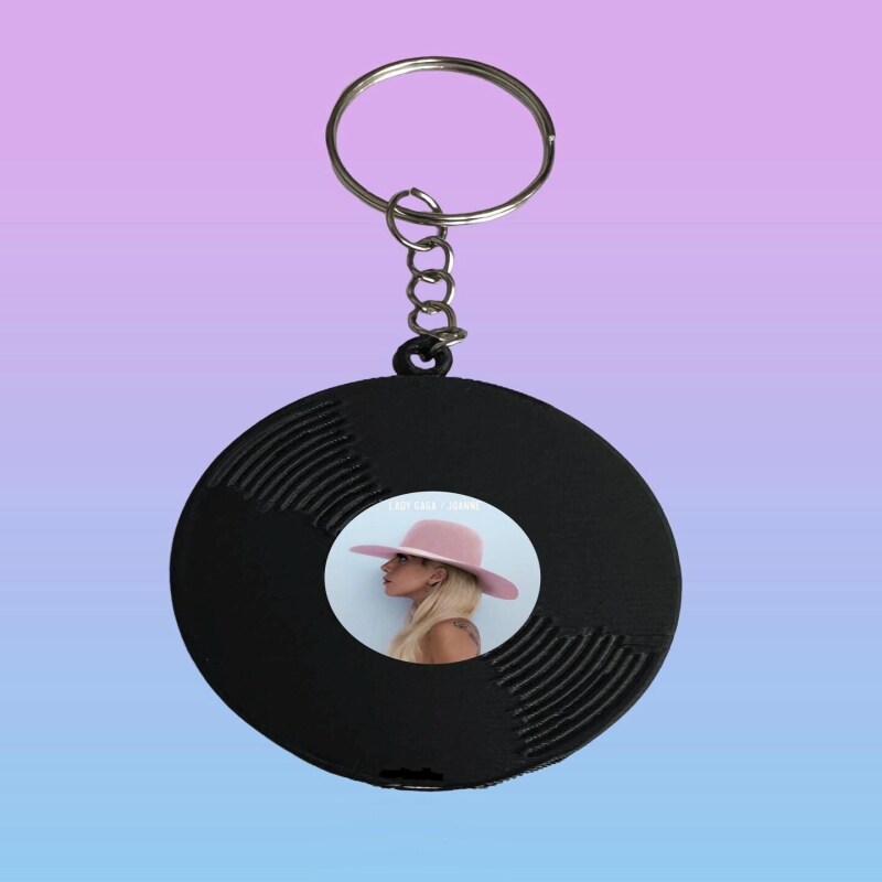 Lady Gaga Vinyl Keyring / Keychain - Tour