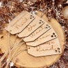 5 Gift Rule Gift Tags/Christmas Tags/Christmas Labels / Wooden Reusable Labels / - Stars - Red & White