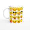 Emoji Face Mug - Ceramic White