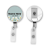 ID badge reel Personalised Metal ID Reel - Daisy Border