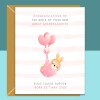 Your New Great-Granddaughter Congratulations Baby Card - Personalised - Perfect for new great grandma, great granddad, great grandparents. - Blank inside - Regular - Matte