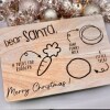 Personalised Santa Tray /Christmas Eve Tray / Santa Gifts / Christmas Gifts for Children / Family Christmas - Wooden Drinks Tray - Yes