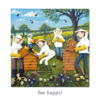 Bee Happy Blank Greeting Card Any Occasion Erica Sturla Art Cards