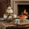 Elegant 20-Piece European Ceramic Tea & Coffee Set