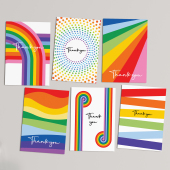 Thank you cards multipack with envelopes 6/12/24/48