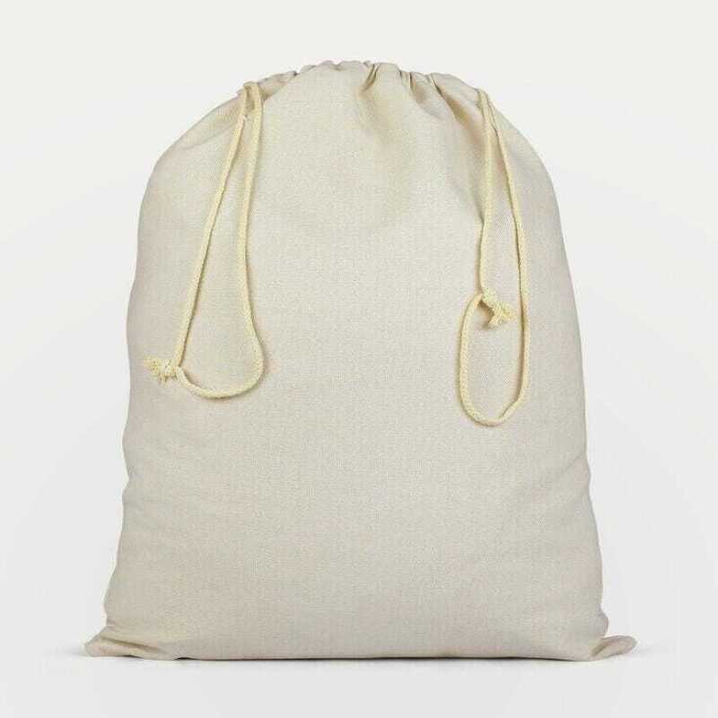 Santa Presents Printed Cotton Canvas Sack Personalised With a Name