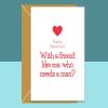 Funny Galentine's Card - Personalised - Ideal for your friends like Galentines Day - Greetings Card - Blank Inside