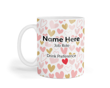 Personalised Ceramic Mug - Hidden Red Heart