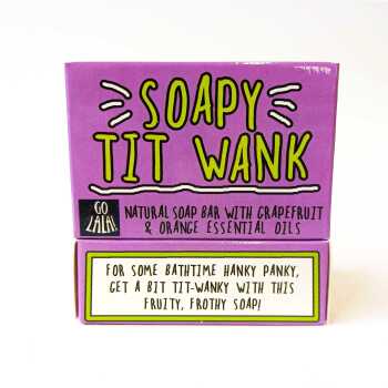 Soapy Tit Wank Soap | Grapefruit and Orange | Funny Gift | Vegan | Stocking Filler | Secret Santa