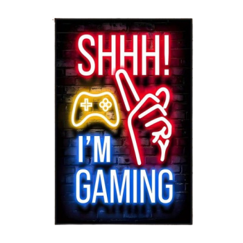 SHHH! I'm Gaming Canvas Poster