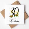 Personalised 30th Birthday Card For Daughter, Personalised Birthday Card For Her, 30th Birthday Card, 30th Birthday Gift For Sister, Friend - A6 - 4.1″ x 5.8″