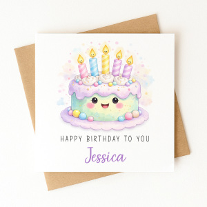 Personalised Birthday Card - Happy Birthday To You