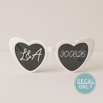 Personalised Wedding Sunglasses Decals / Decal Only / Hen Party Bridesmaid Gifts / Bridal Decals Vinyl / Photo prop / Personalised decals