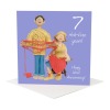 6th to 10th Anniversary Card Pack - Fun Wedding Anniversary Cards - Polymer Clay Art by Erica Sturla - Made in the UK