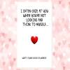 funny rude anniversary valentine's card, rude husband card, rude wife card, I often gaze you and think to myself what c*nt dickhead knobhead - CUNT