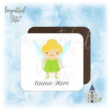 Personalised Children's Coaster - Cartoon Fairy Tale Princess