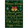 Jingle Bells Christmas 6 x 4" Greeting Card Sent Direct to Friend or Relative