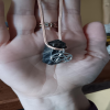 Black Sunstone Crystal Waxed Cord Necklace