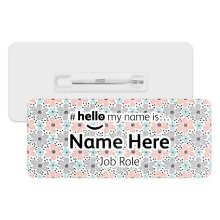 #hello my name is... Name Badge - Cute Pastel Flowers