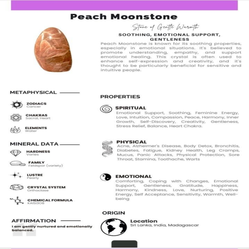 Peach Moonstone Gold Bracelet 