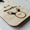 Set of 5 Wooden Baby Wardrobe Dividers / Newborn to 12 Months | Nursery Wardrobe Organisation /