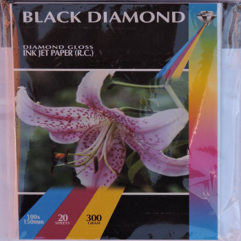 Black Diamond 6x4r (100mm x 150mm) 300gsm R C Gloss Paper