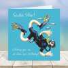 Funny Scuba Diving Birthday Card - Scuba Star - Polymer Clay Art by Erica Sturla - Diver Card UK