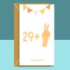 Funny 31st Birthday Card - Peace Sign Card for Him or For Her - 31 years old - Can be personalised inside if required - Ideal card for 31st - Blank inside