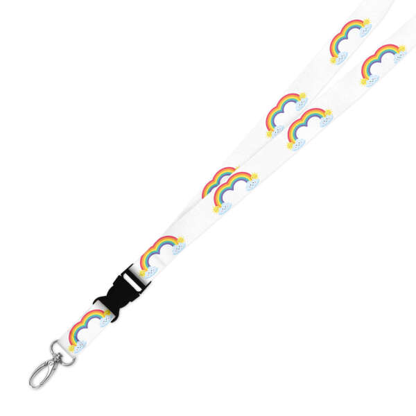 Double Breakaway Lanyard - Rainbow Duo